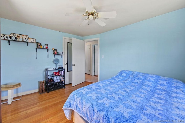 9 Waters Ave, Rocky Hill, CT 06067 - bedroom with ceiling fan, baseboards, and light wood-type flooring