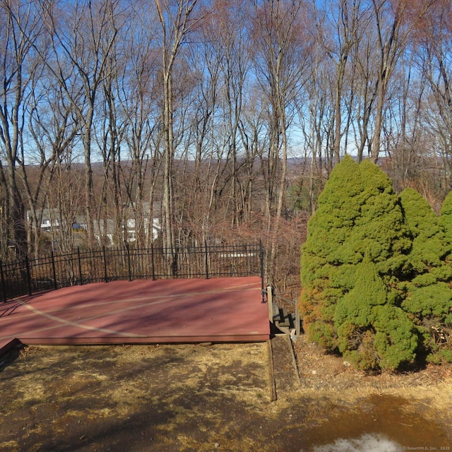 exterior space featuring fence