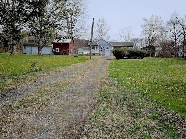 view of road featuring driveway