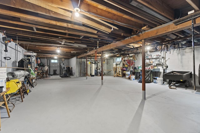 4 Wildwood Ln, Weston, CT 06883 - unfinished basement with gas water heater