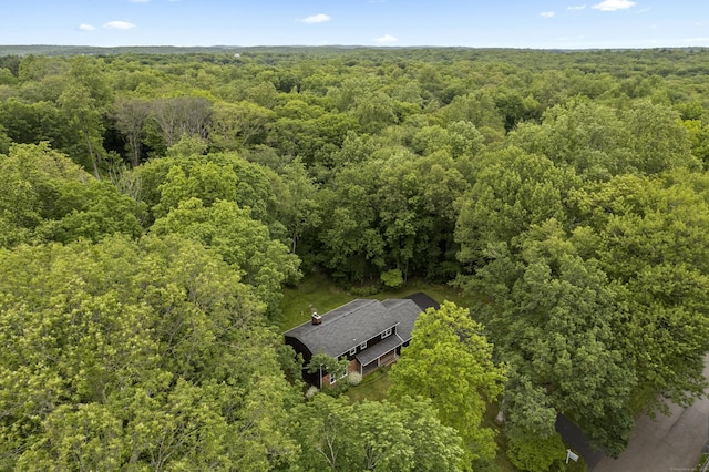 4 Wildwood Ln, Weston, CT 06883 - aerial view of property and surrounding area featuring a forest