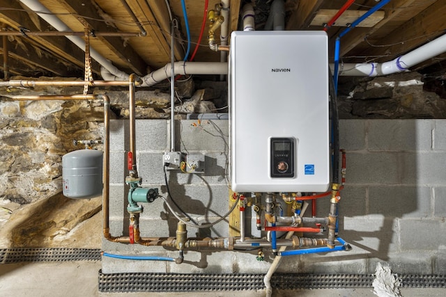 utilities featuring tankless water heater