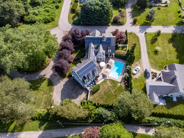 3 Sea Meadows Ln, Waterford, CT 06385 - drone / aerial view of a pool area