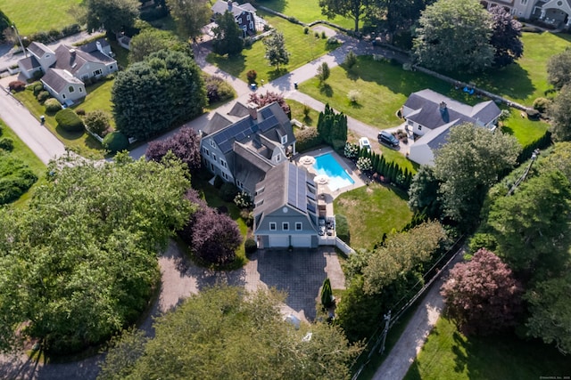 3 Sea Meadows Ln, Waterford, CT 06385 - aerial view of property and surrounding area with a pool and nearby suburban area