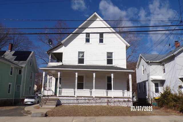 view of front facade with a porch