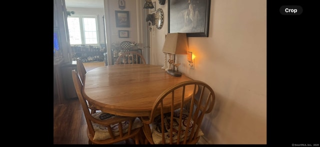 view of dining space