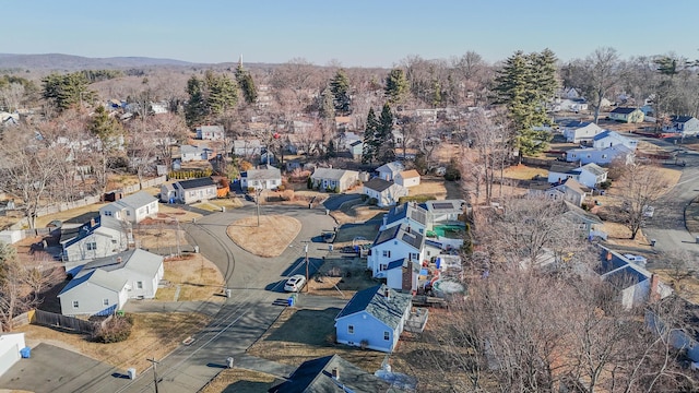 bird's eye view with a residential view