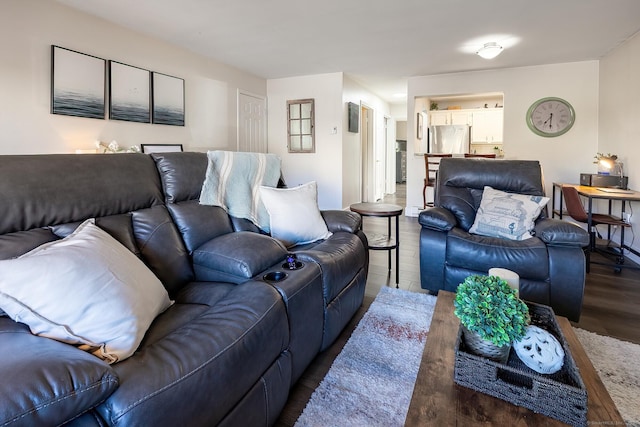 living room featuring wood finished floors