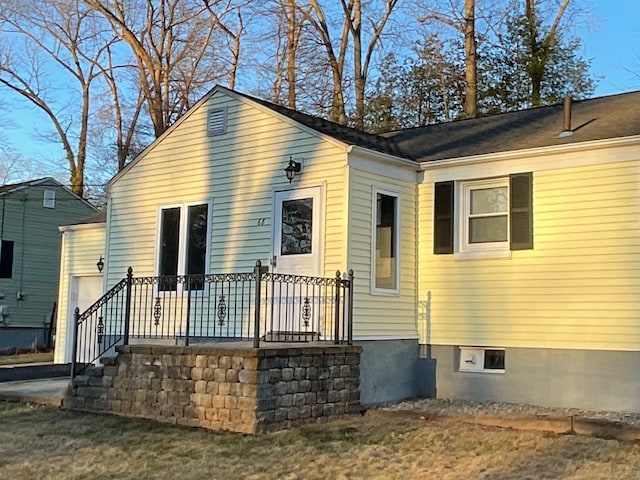 view of back of property