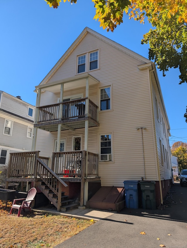 view of rear view of property