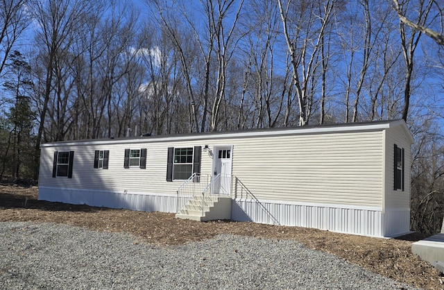 view of manufactured / mobile home