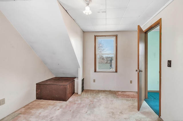 bonus room featuring carpet flooring