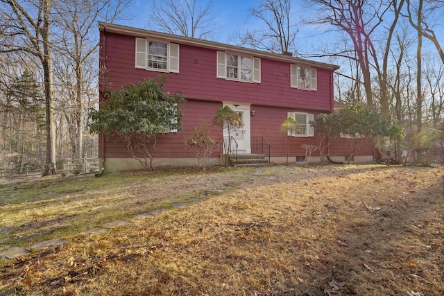 view of colonial-style house