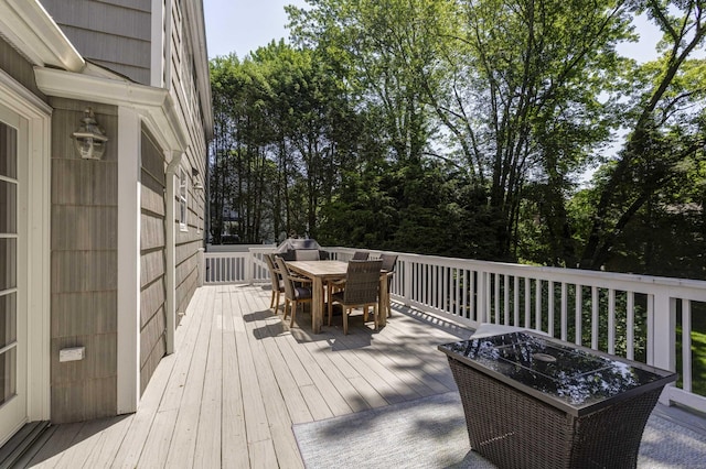 24 Laforge Rd, Darien, CT 06820 - deck with outdoor dining area