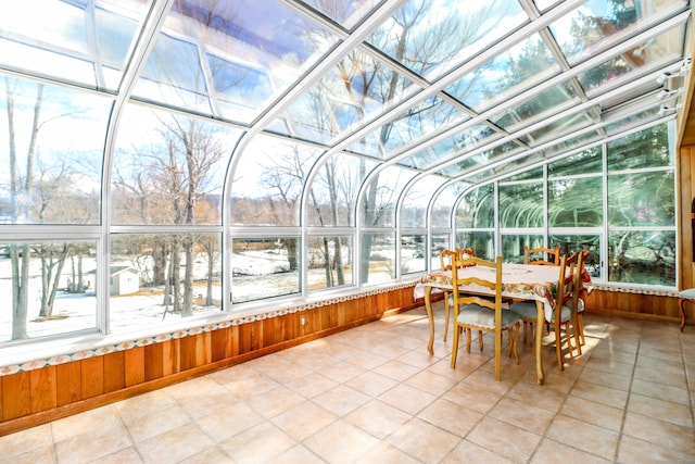 view of sunroom