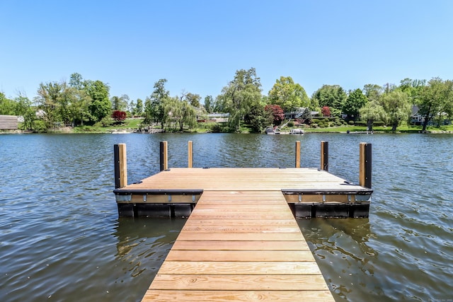 38 N Lake Shore Dr, Brookfield, CT 06804 - dock with a water view and view of wooded area