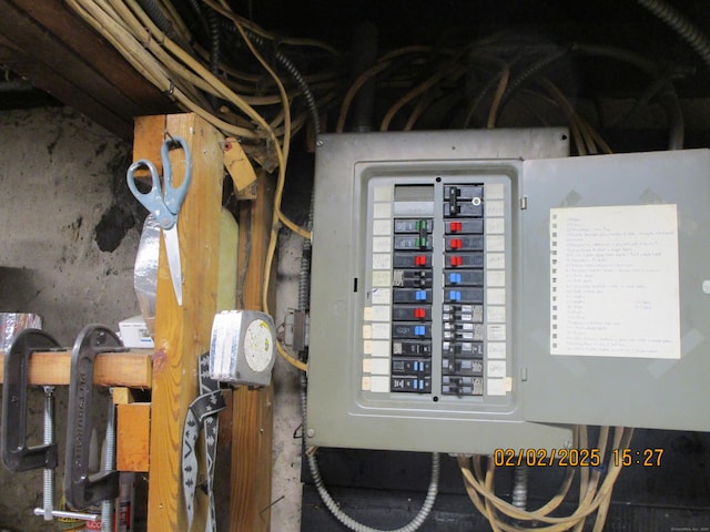 utility room with electric panel