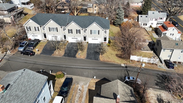 aerial view featuring a residential view