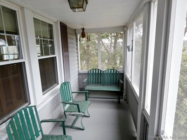 view of sunroom