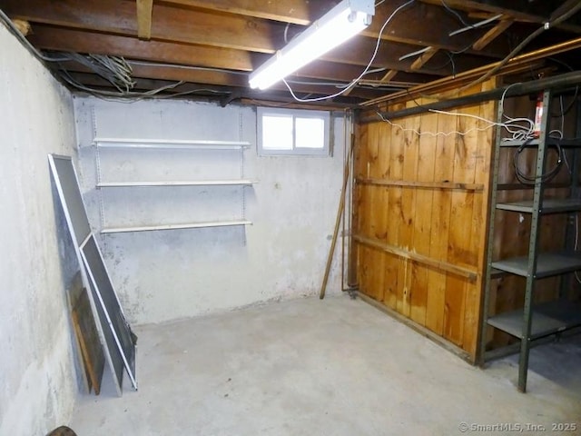 view of basement