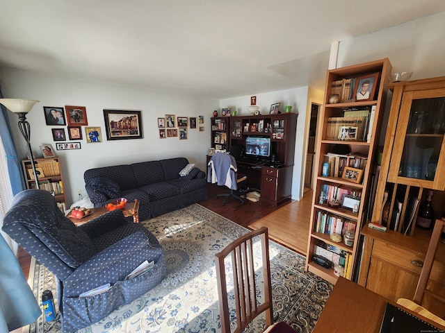 living room featuring wood finished floors