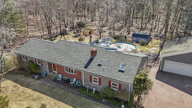 birds eye view of property