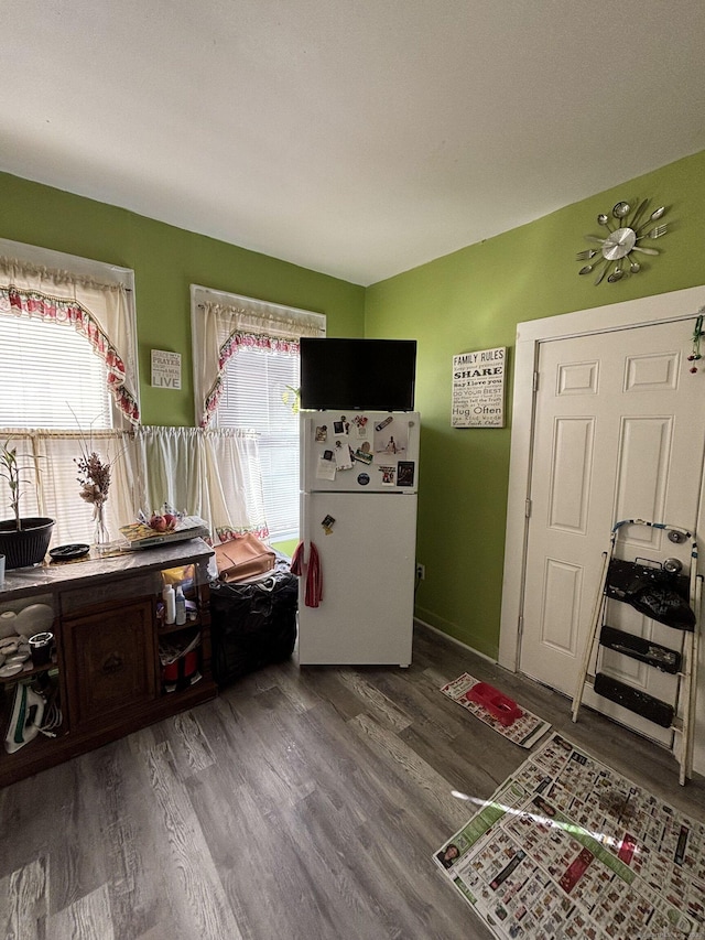 interior space featuring wood finished floors