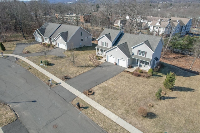 drone / aerial view featuring a residential view