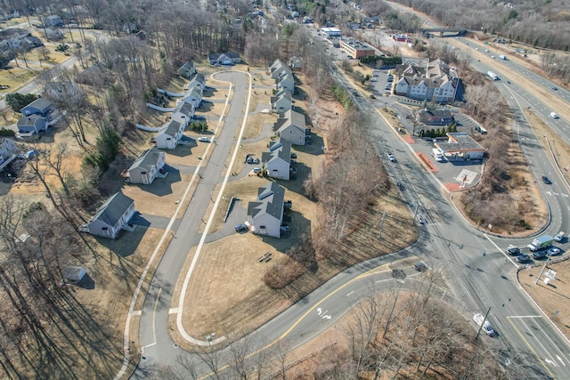 bird's eye view with a residential view