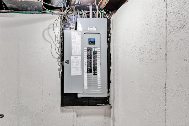 utility room featuring electric panel