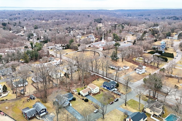 bird's eye view with a residential view