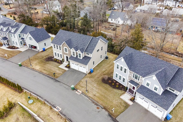 bird's eye view featuring a residential view