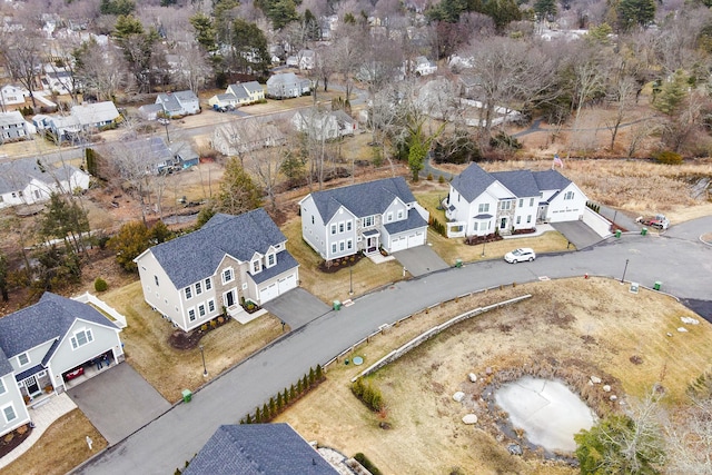 bird's eye view featuring a residential view