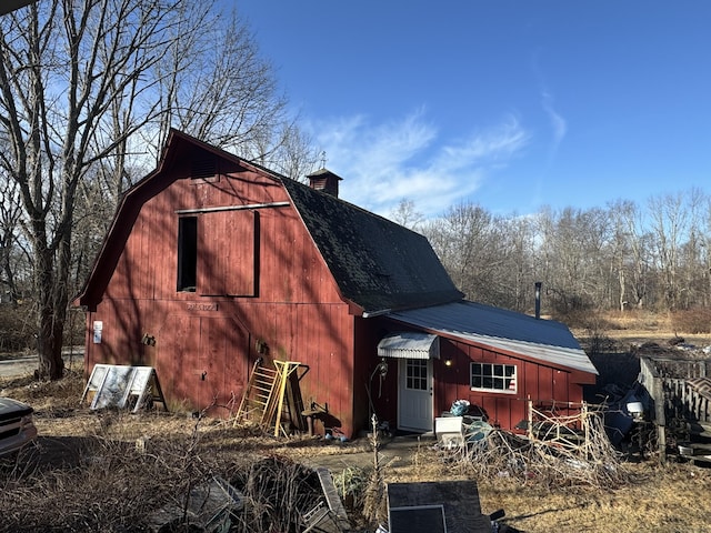 view of barn