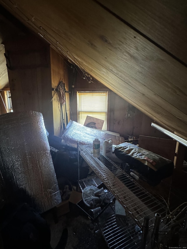 view of attic