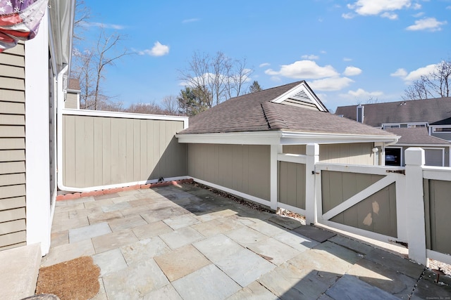 view of patio / terrace with fence private yard