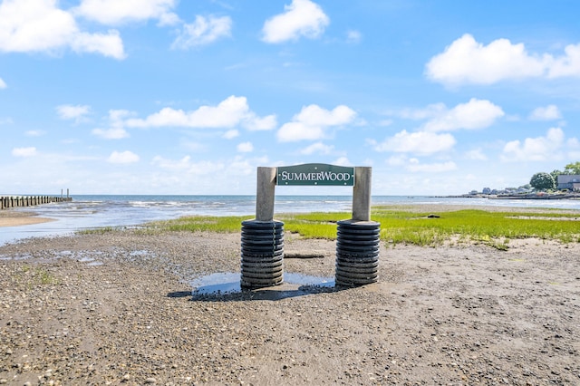 water view featuring a view of the beach