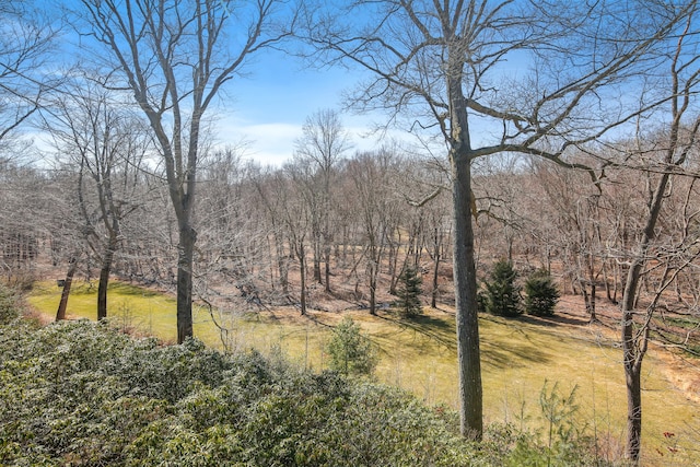 view of landscape with a view of trees