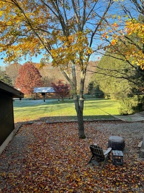 view of community with a yard