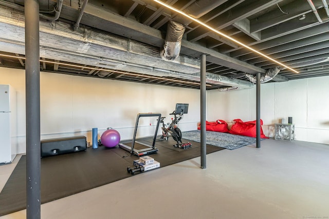view of workout area