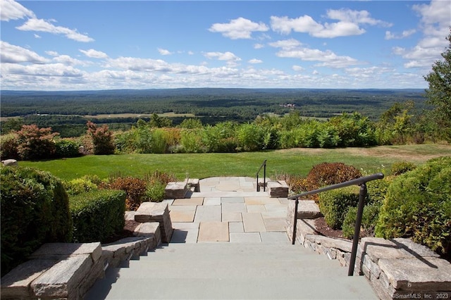 view of community featuring a patio