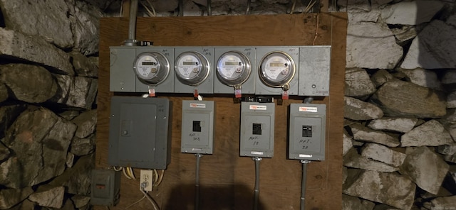 utility room featuring electric panel