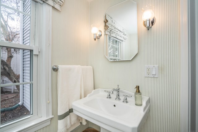 bathroom with a sink