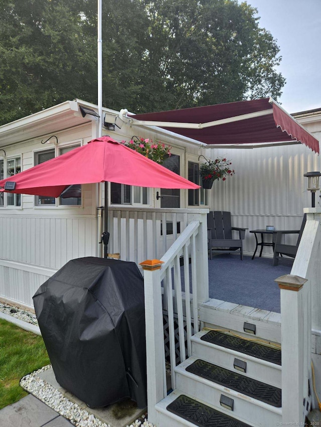 301 Buddington Rd Lot 49, Groton, CT 06340 - wooden deck featuring grilling area