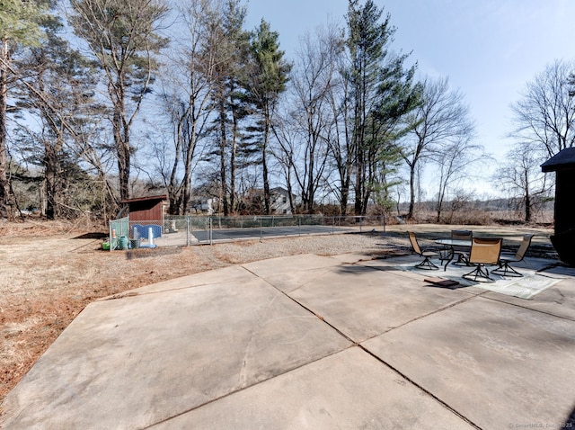 view of patio / terrace with fence