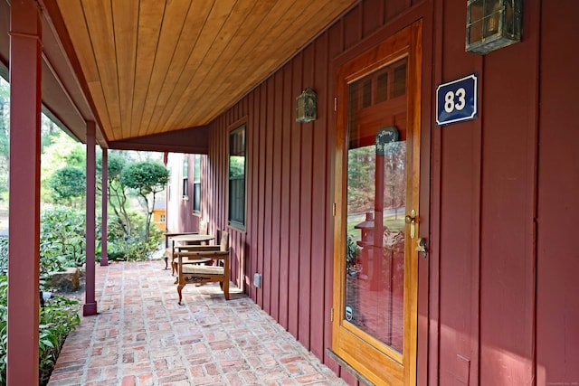 view of patio / terrace featuring a porch