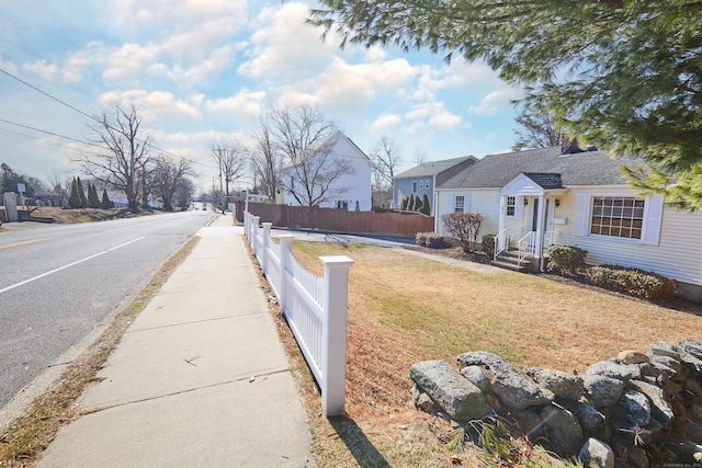 view of street featuring sidewalks