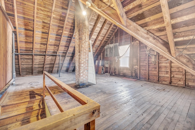 view of attic