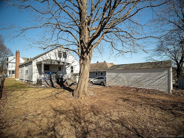 exterior space featuring covered porch