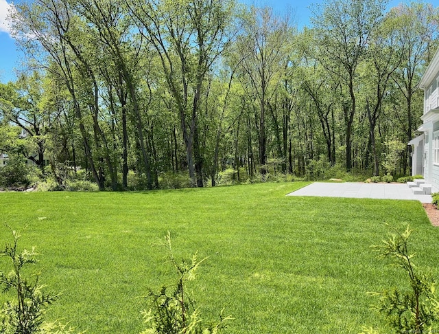 412 Tanner Marsh Rd, Guilford, CT 06437 - view of green lawn with a patio area